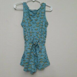 Chic Rainbow Pattern Romper